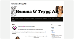 Desktop Screenshot of hemma-trygg.se