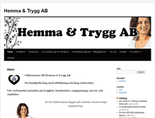 Tablet Screenshot of hemma-trygg.se